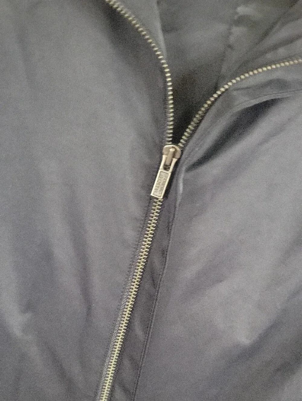 Banana Republic Men's Black Zip-Front Windbreaker Jacket